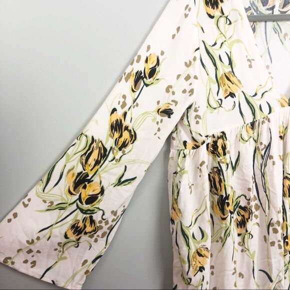 FREE PEOPLE | Bella Floral Tunic Long Sleeve Boho Women’s Size Small - Picture 6 of 11